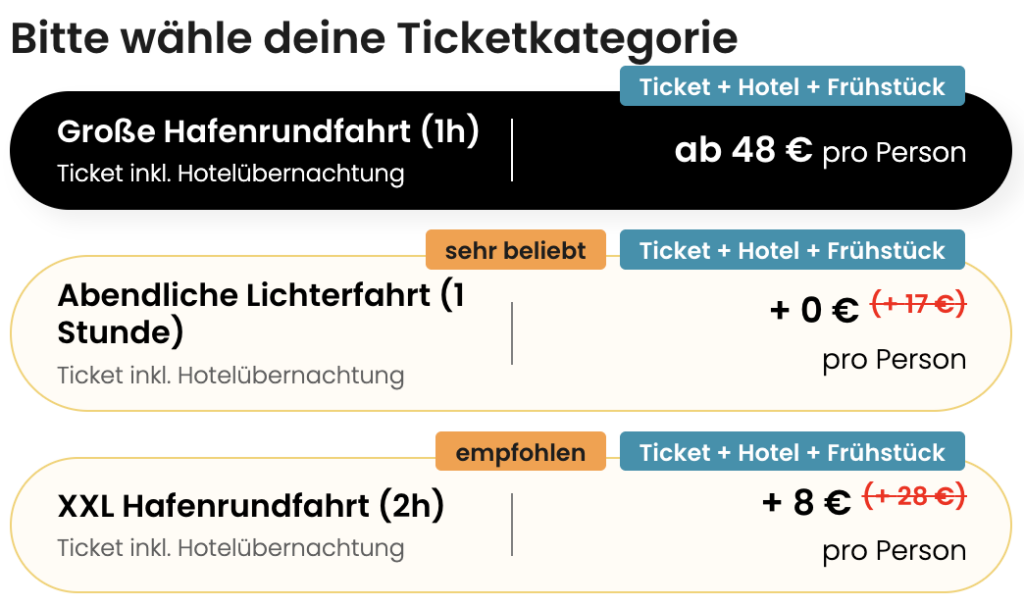 Hamburg Kurztrip: Hotel mit Frühstück + Hafenrundfahrt ab 54€ p.P. im DZ