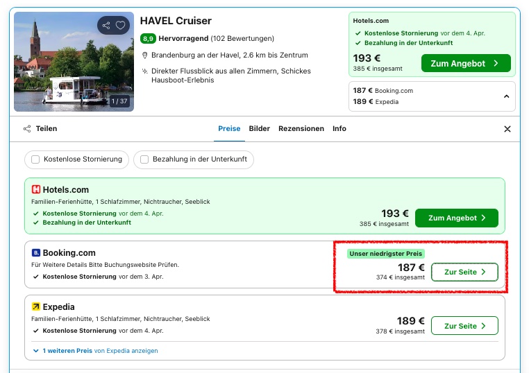 Hausboot Urlaub in Brandenburg: 3 Tage auf dem Havel Cruiser ab 94€ p.P. (bei 4 Leuten)
