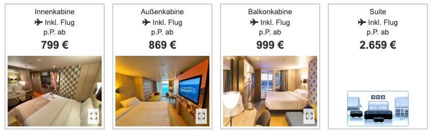 Mittelmeer Kreuzfahrt: 5 Tage inkl. Vollpension ab 249€, mit All Inclusive Getränkepaket ab 399€ p.P.