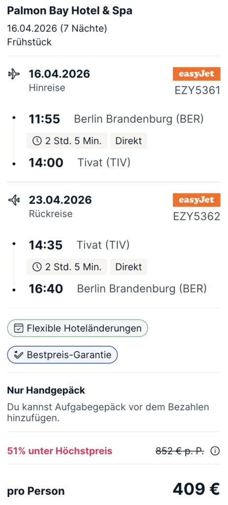 Montenegro Urlaub: 1 Woche im 4* Hotel am Meer mit Flügen und Frühstück ab 409€ p.P.