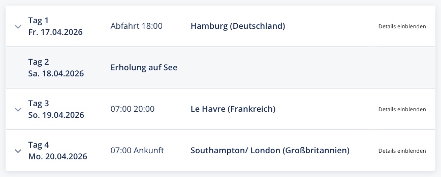 Nordeuropa Kreuzfahrt: 4 Tage mit Vollpension ab 175€ p.P., mit All In Getränkepaket ab 245€ p.P.