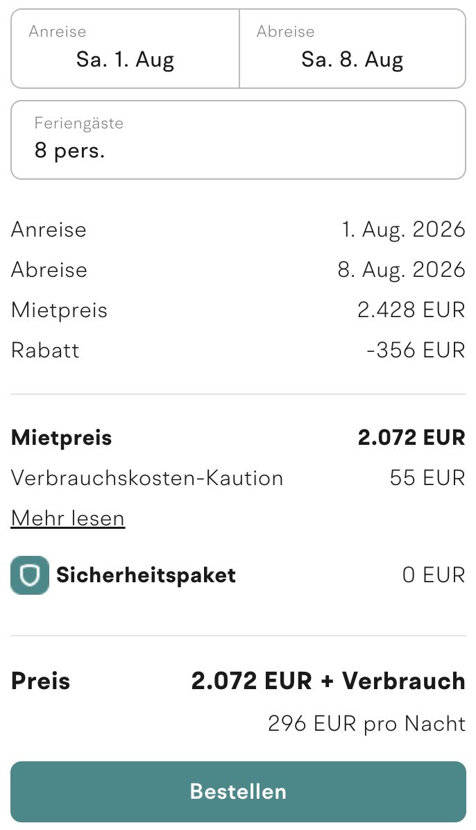 Ostsee Kurztrip: 5 Tage im luxuriösen Ferienhaus direkt am Meer ab 267€ p.P.
