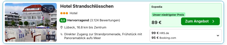 Ostsee Strandhotel: 3* Hotel direkt an der Promenade mit Frühstück ab 44€ p.P. (DZ)