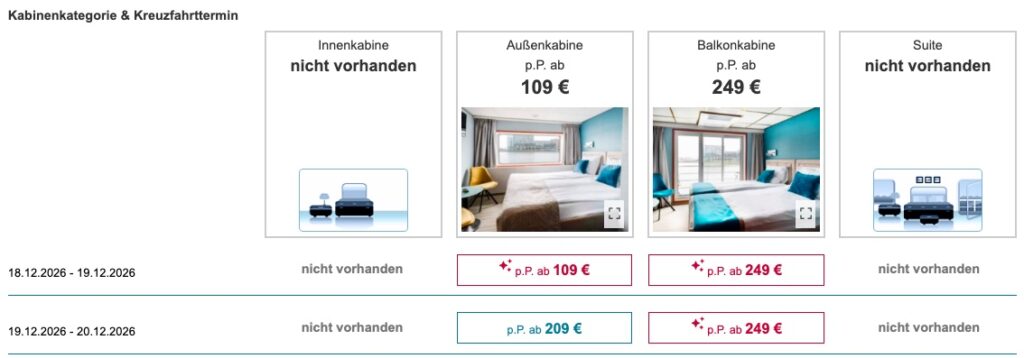 Party Kreuzfahrt auf dem Rhein: 2 Tage in der Außenkabine inkl. Halbpension, Live Musik & Extras ab 109€ p.P.