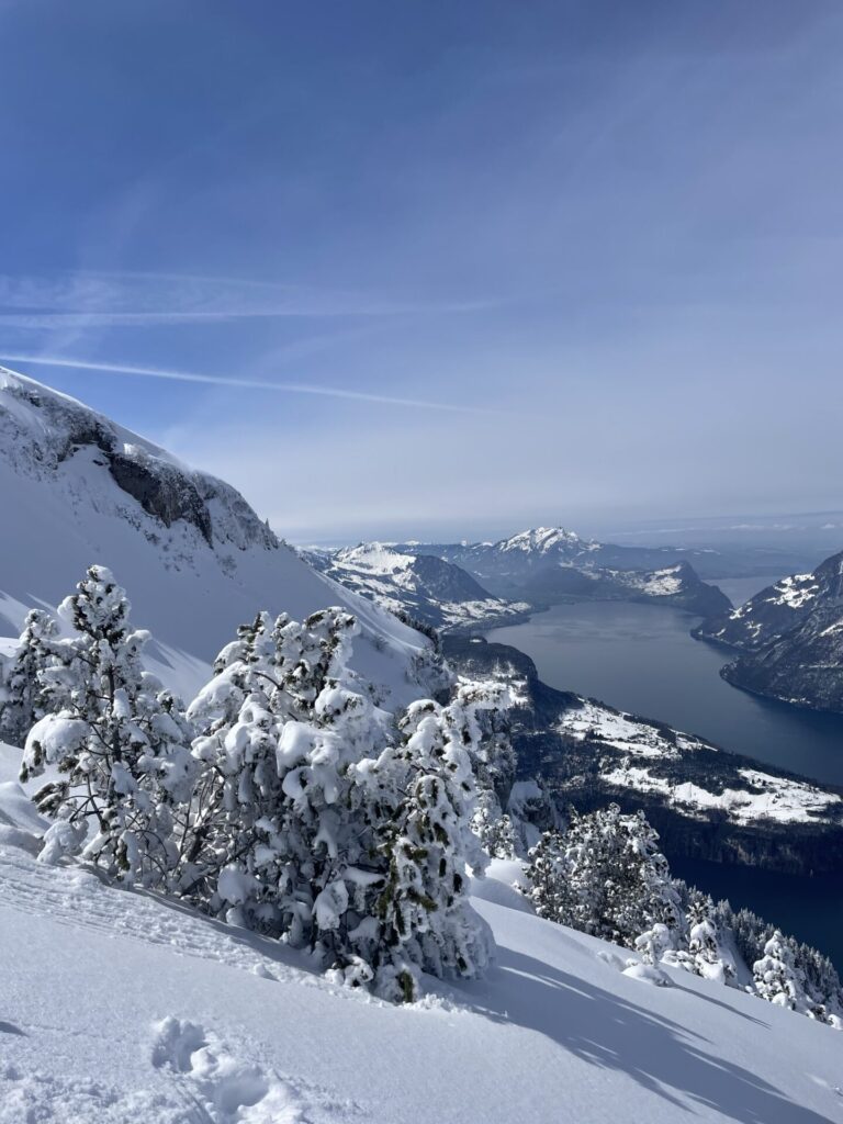 Aussicht vom Fronalpstock auf den Vierwaldstättersee