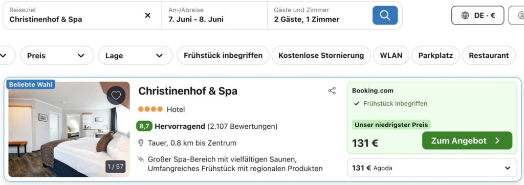 Spreewald Urlaub: 4* Wellnesshotel mit Frühstück ab 60€ p.P. (DZ)