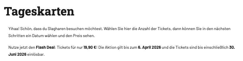 Tagestickets Freizeitpark Slagharen nur 17,99€ (statt 24,90€)