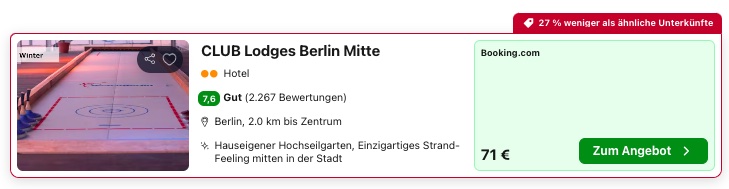 Würfelhotel Berlin: Übernachtung in Mitte ab 20€ p.P.