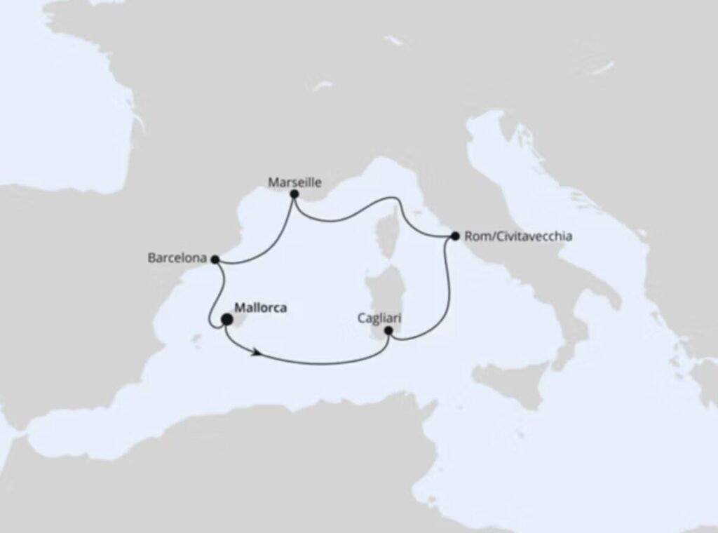 AIDA Mittelmeerkreuzfahrt – 1 Woche ab Mallorca inkl. Vollpension ab 749€ p.P.