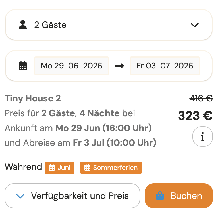 Ferienhaus in Holland: 5 Tage im Tiny House ab 177€ p.P. (bei 2 Leuten)