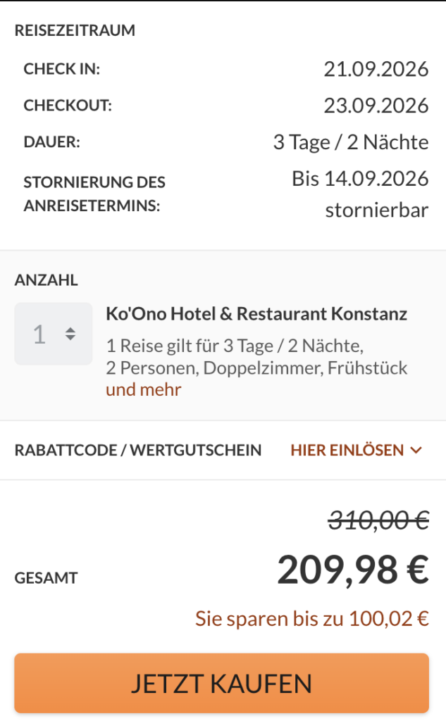 Kurzurlaub am Bodensee: 3 Tage im Designhotel mit Hawaii Feeling in Konstanz inkl. Frühstück & Extras ab 105€ p.P. (DZ)