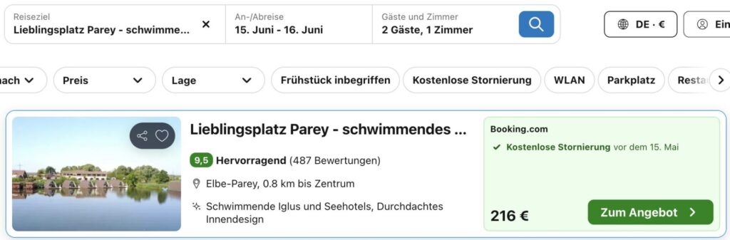 Sachsen Anhalt Kurzurlaub: Iglu auf dem Wasser mit Schwan Tretboot ab 42€ p.P. (bei 4 Leuten)