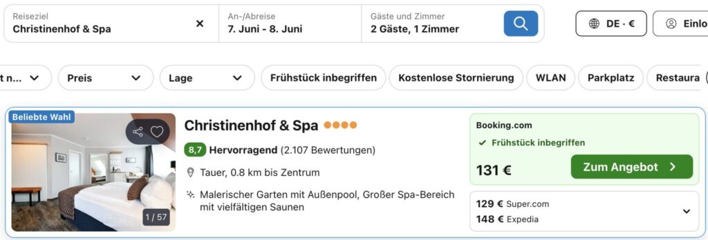 Spreewald Urlaub: 4* Wellnesshotel mit Frühstück ab 66€ p.P. (DZ)