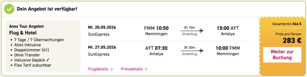 Türkei All Inclusive Urlaub: 1 Woche inkl. Flügen ab 220€ p.P.