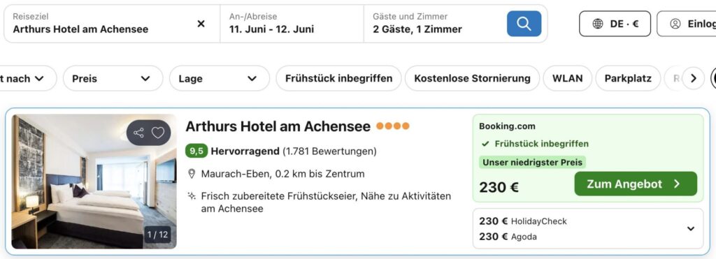 Urlaub am Achensee: 4* Hotel am See mit Frühstück ab 126€ p.P.