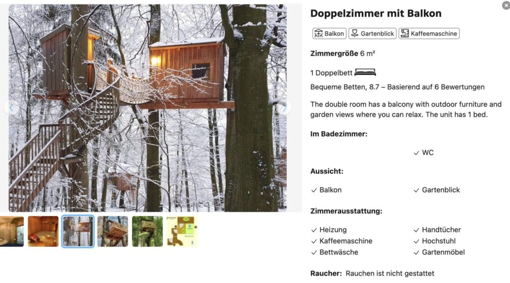Urlaub im Baumhaus – Übernachtung in Niedersachsen ab 98€ p.P.