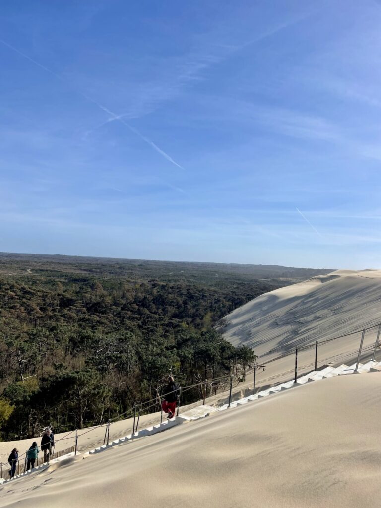 dune du pilat treppe frankreich reiseuhu
