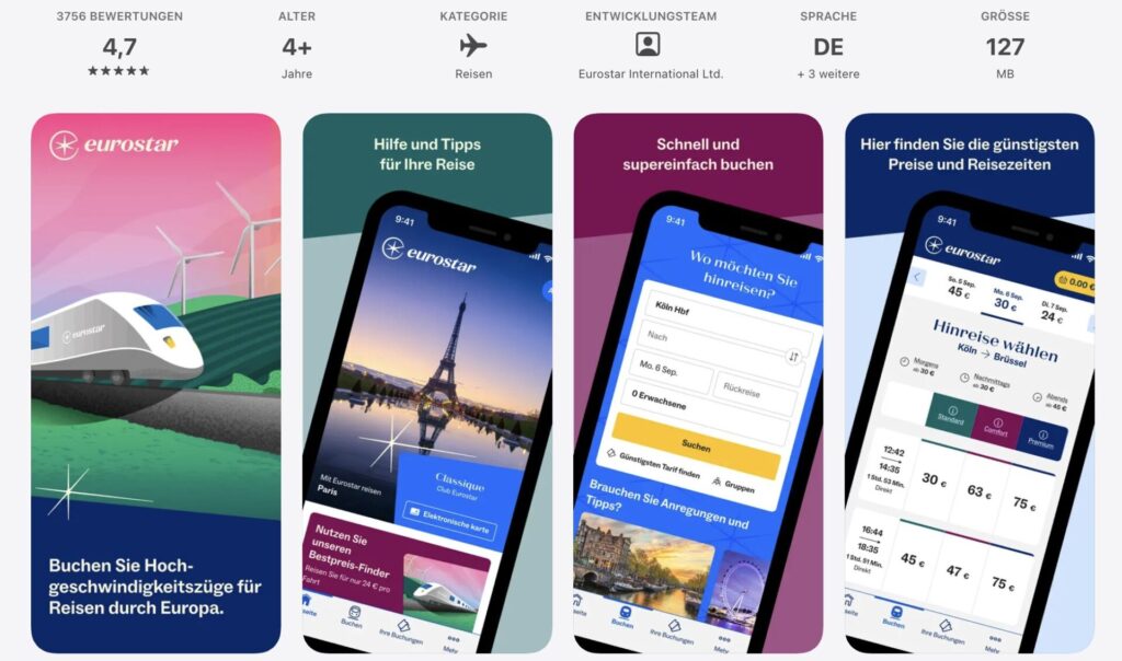 Eurostar App