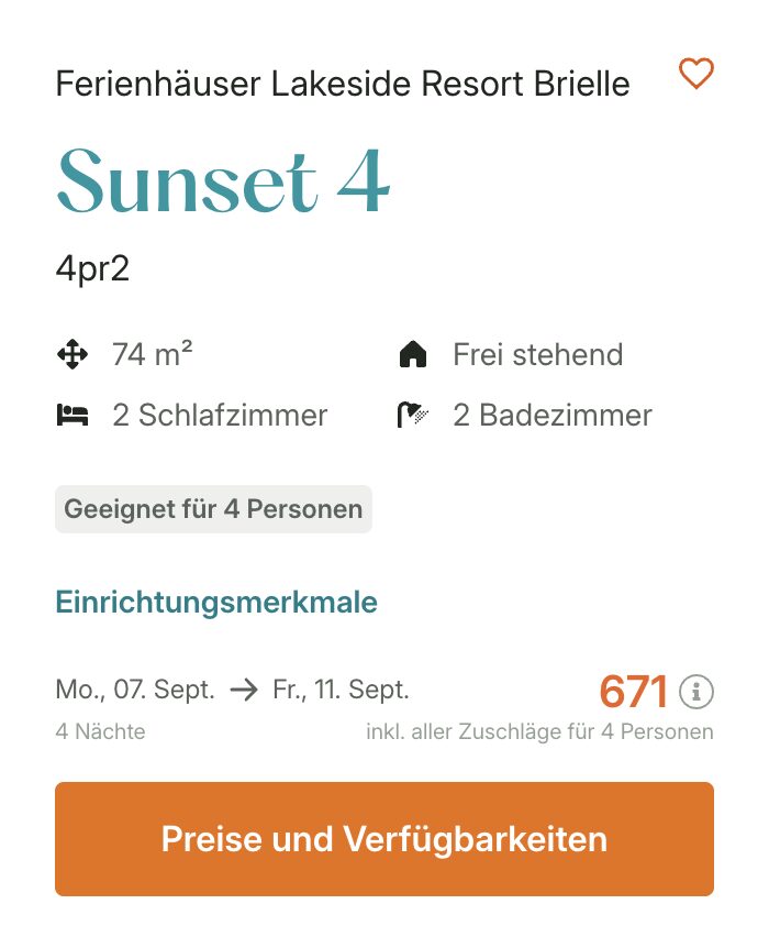 Glamping an der Nordsee (Holland) – 5 Tage in einer Lodge direkt am Wasser ab 148€ p.P.
