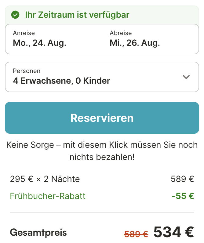 Hausboot in Hamburg: 3 Tage ab 125€ p.P. (bei 4 Leuten)