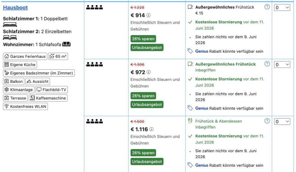 Hausboot in Italien: 3 Tage an der Adria ab 163€ p.P.