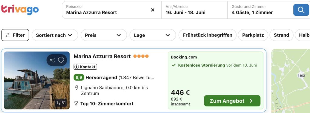 Hausboot in Italien: 3 Tage an der Adria ab 163€ p.P.