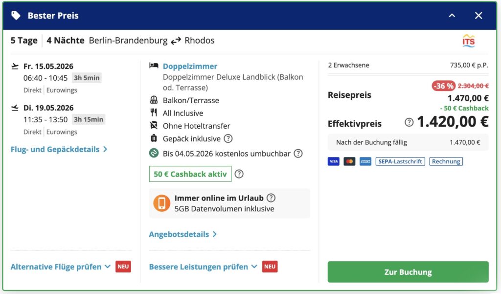 Luxus auf Rhodos – 5 Tage im 5* Hotel mit All Inclusive, Deluxe Zimmer & Flügen ab 680€ p.P.