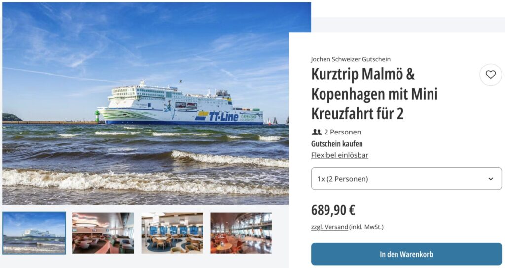 Malmö Städtetrip: 4 Tage mit Hotel, Mini Kreuzfahrt ab Deutschland, Frühstück & Extras ab 310€ p.P.