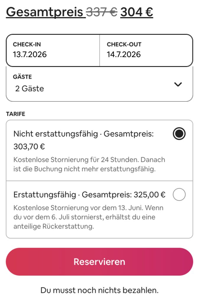 Urlaub in Niedersachsen – romantisches SM Apartment ab 152€ p.P.