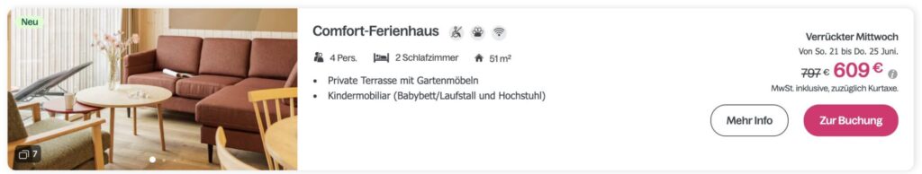 Center Parcs Schnäppchen: erster Park in Dänemark (Neueröffnung) / 5 Tage ab 123€ p.P.