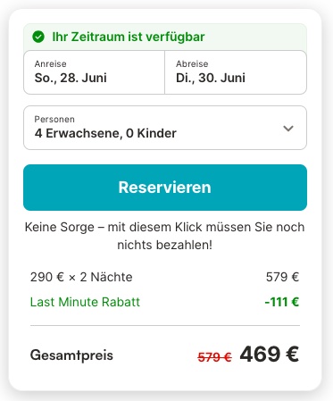 Hausboot in Hamburg: 3 Tage ab 133€ p.P. (bei 4 Leuten)