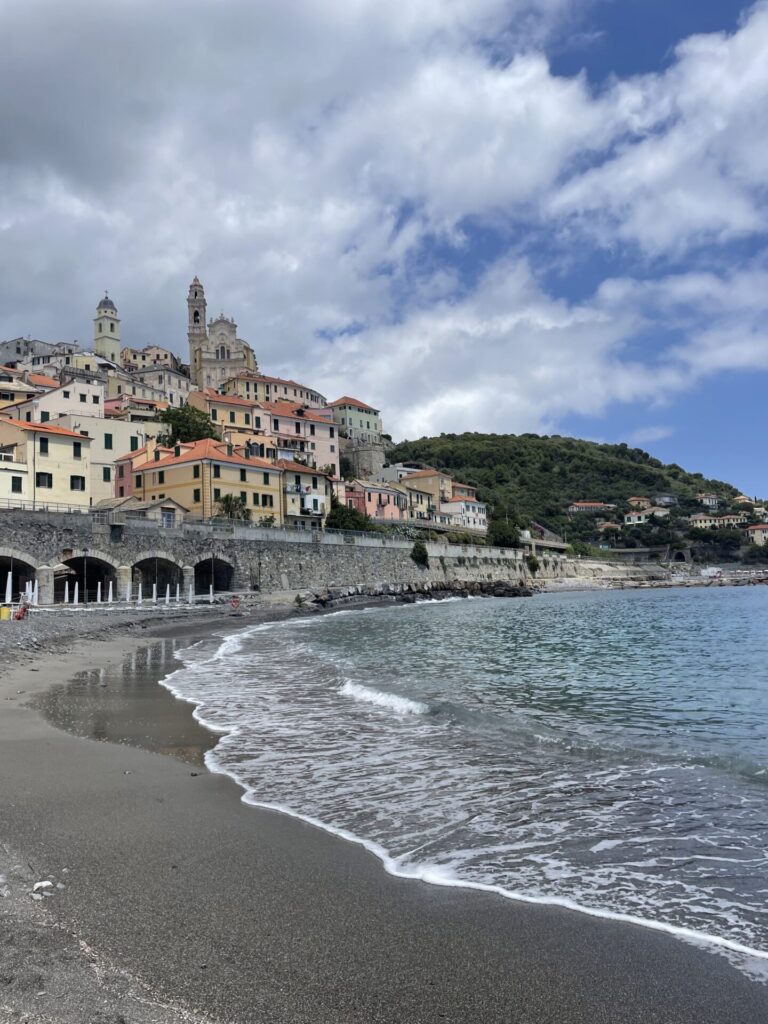Italien, Ligurien, Ausblick auf Cervo
