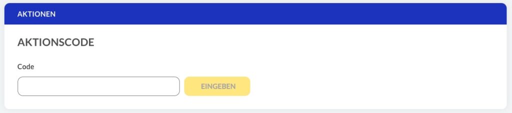 GNV Aktionscode einlösen