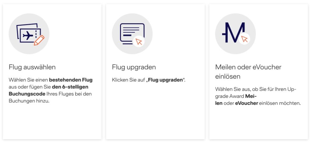 Miles and More Upgrade auf Business Class
