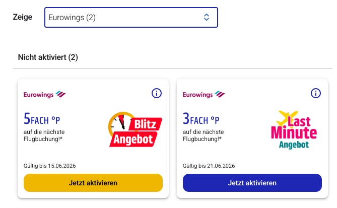 Beispiele für Payback Coupons