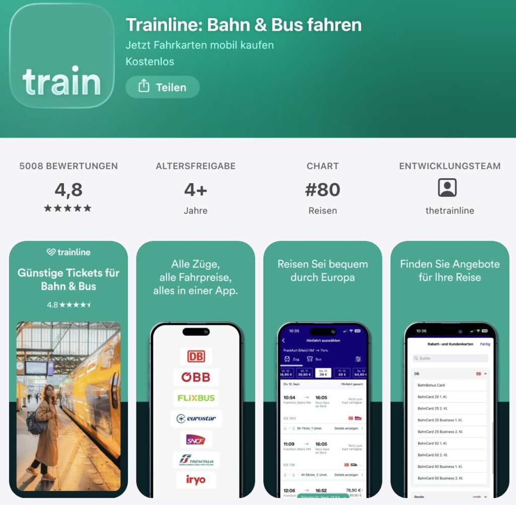 Trainline Gutschein: Rabatte und Aktionen | September 2026